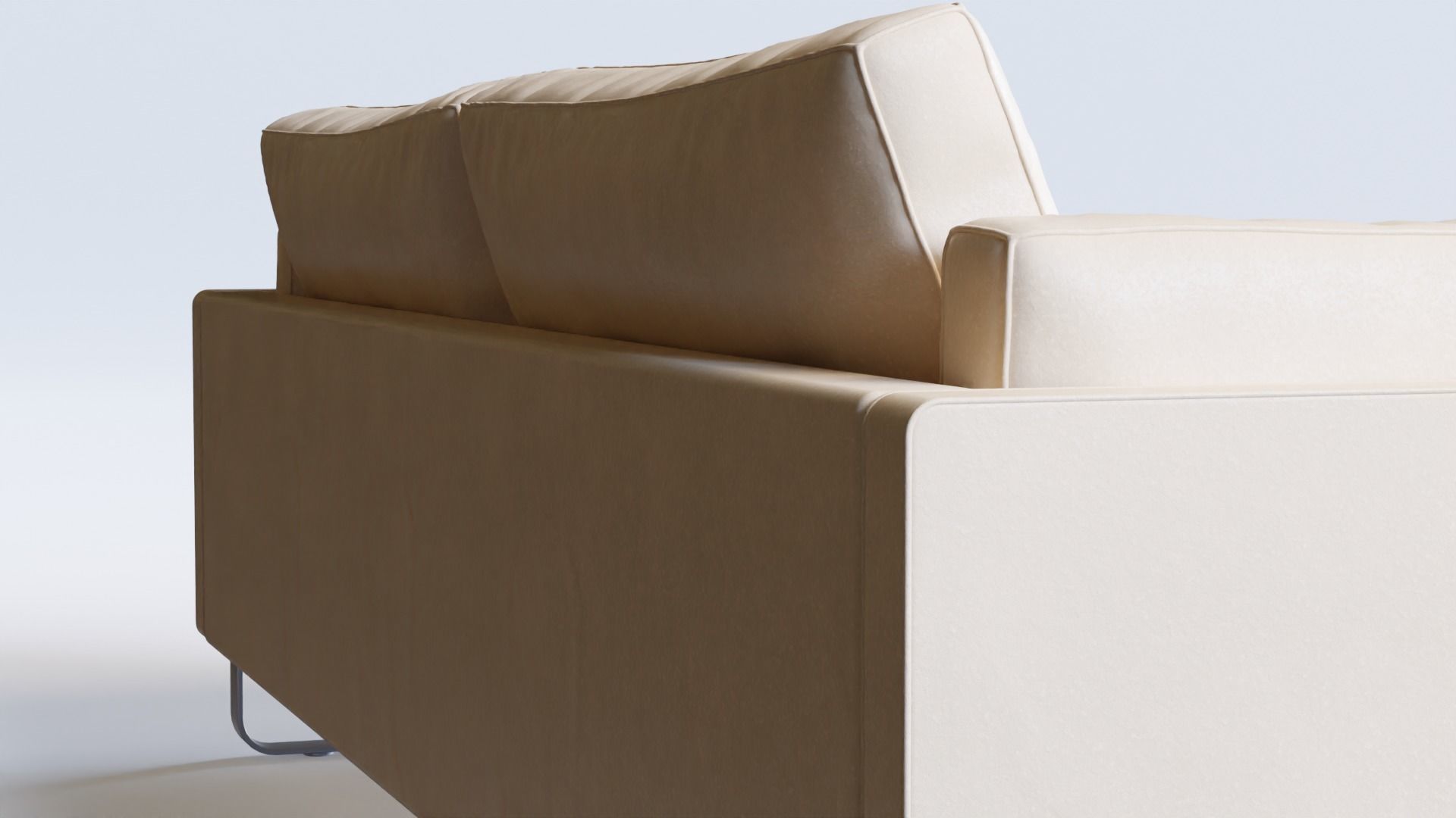 Modern Leather Sofa 3D model_8