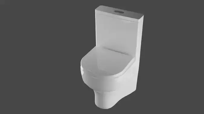 Simple toilt Free 3D model