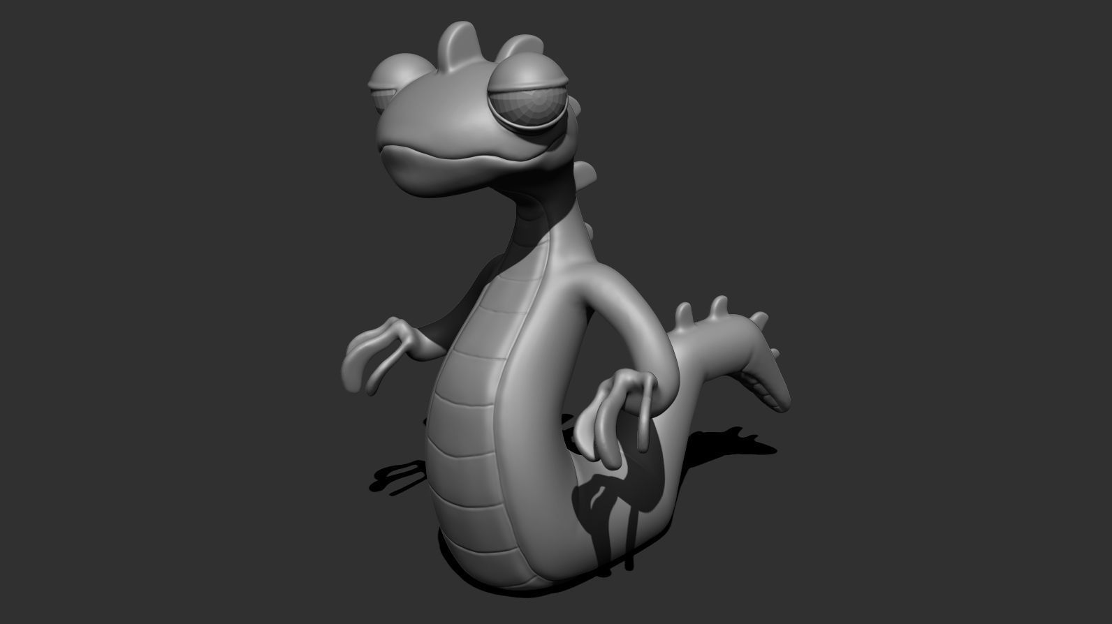 Stylized Lizard 01 Low-poly 3D model_4