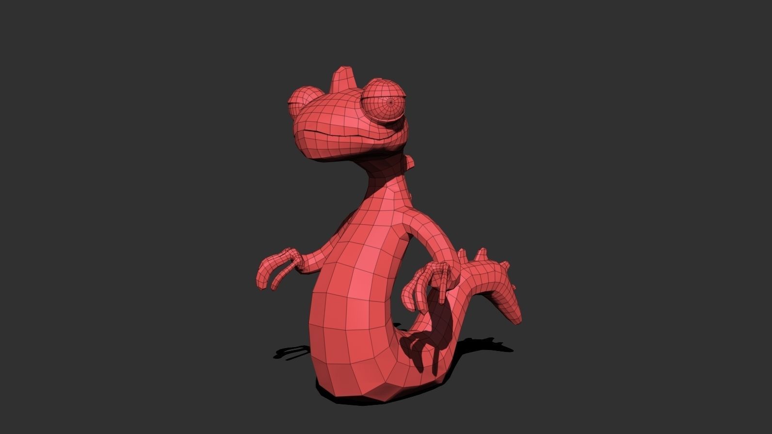 Stylized Lizard 01 Low-poly 3D model_10