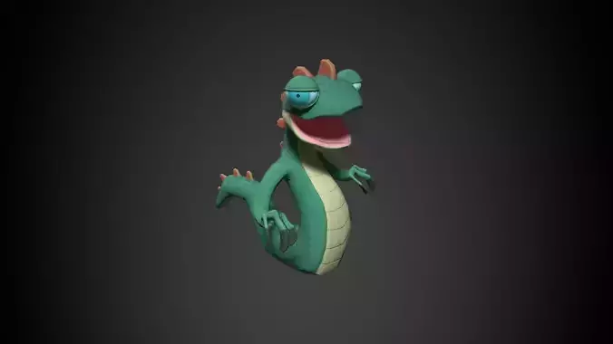 Stylized Lizard 01 Low-poly 3D model