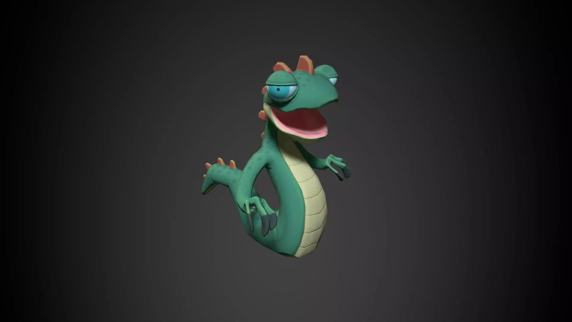 Stylized Lizard 01 Low-poly 3D model_0