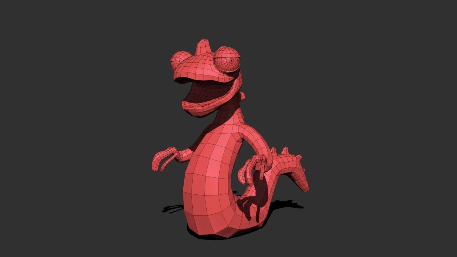 Stylized Lizard 01 Low-poly 3D model_11