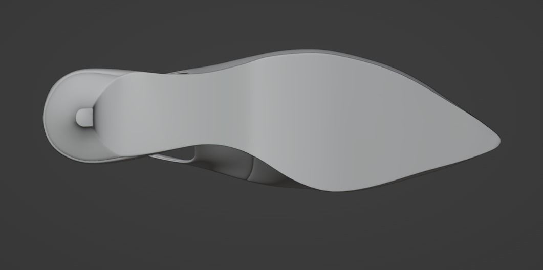 Footwear High heels Low-poly 3D model_1