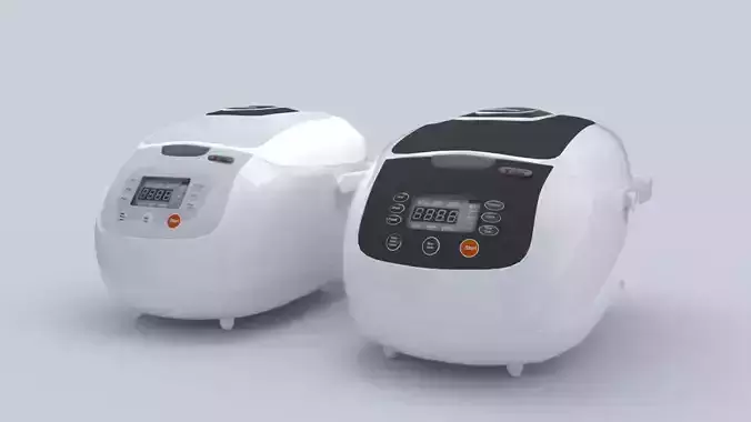 Steamer and Rice Cooker 173 3D model Steamer and Rice Cooker 173 3D model