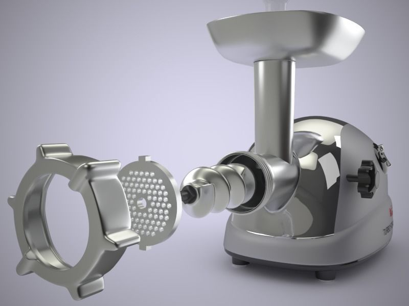Meat Grinder 3D model_4