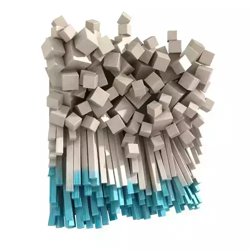Gil Bruvel Bending the Lines  wall sculpture art  3D model