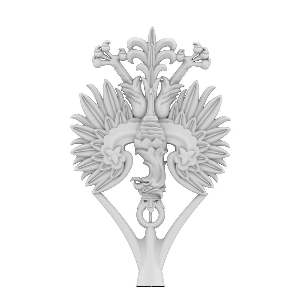 Polish eagle white emblem ready to print 3D 3D print model_11