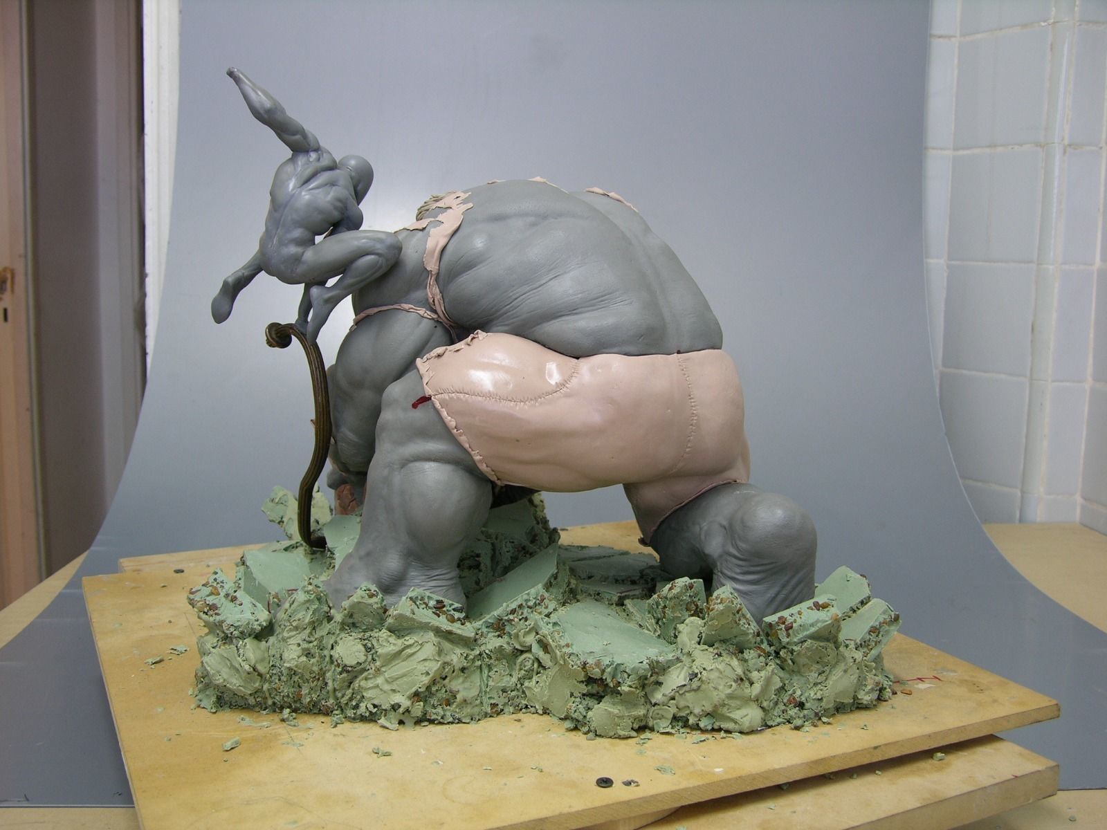 hulk and spiderman war 3D print model_4