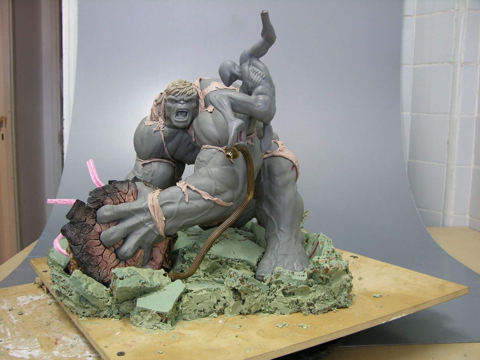 hulk and spiderman war 3D print model_8