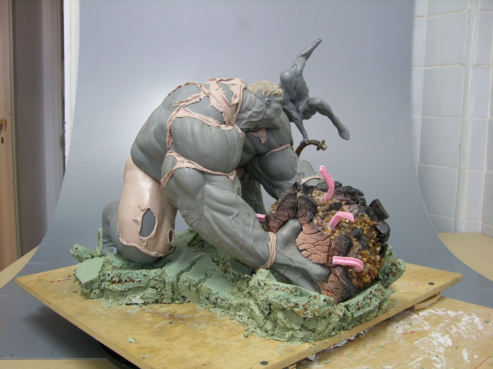 hulk and spiderman war 3D print model_6