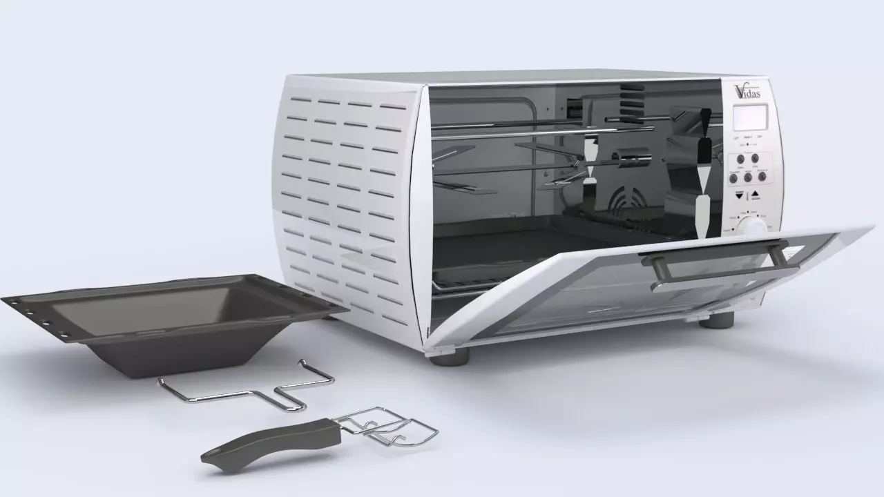 Convection Steam Oven 2601 3D model_0