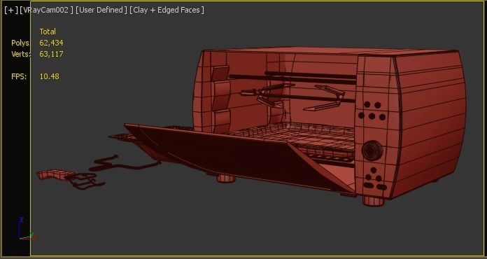 Convection Steam Oven 2601 3D model_2