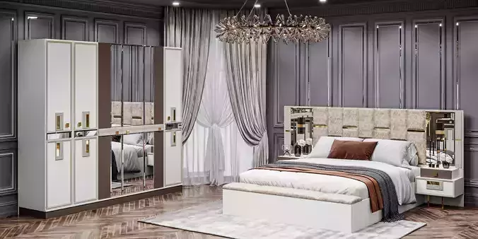 Modern Bed By Honor Furniture