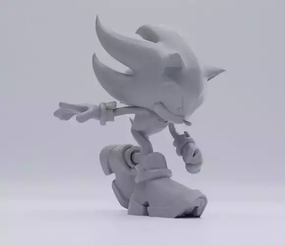 Shadow the Hedgehog 3D print model