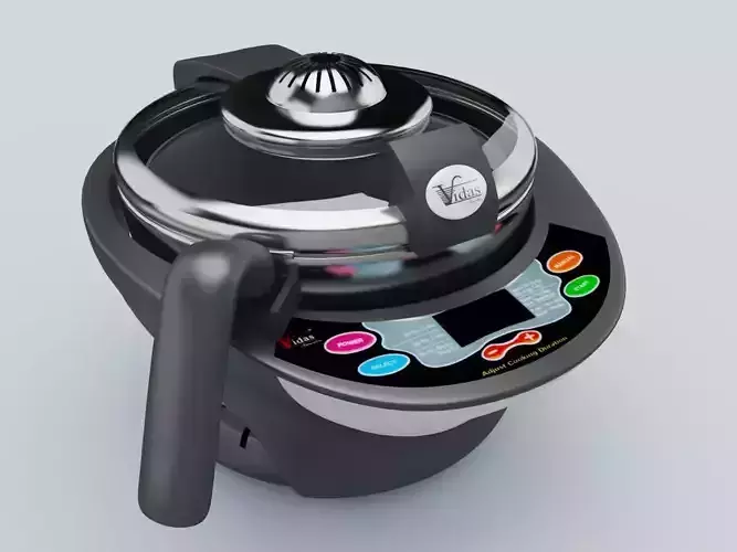 Compact Air Fryer Oven Cooker 236 3D model