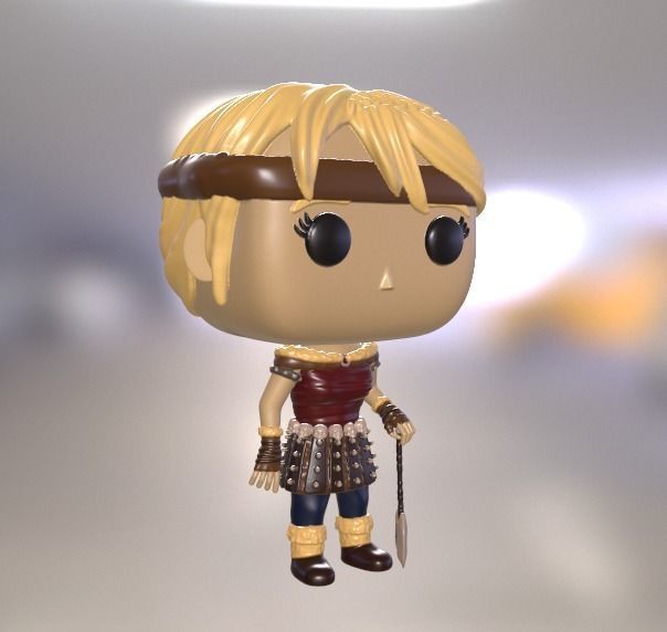Funko Astrid - Como entrenar a tu Dragon 3D print model_1