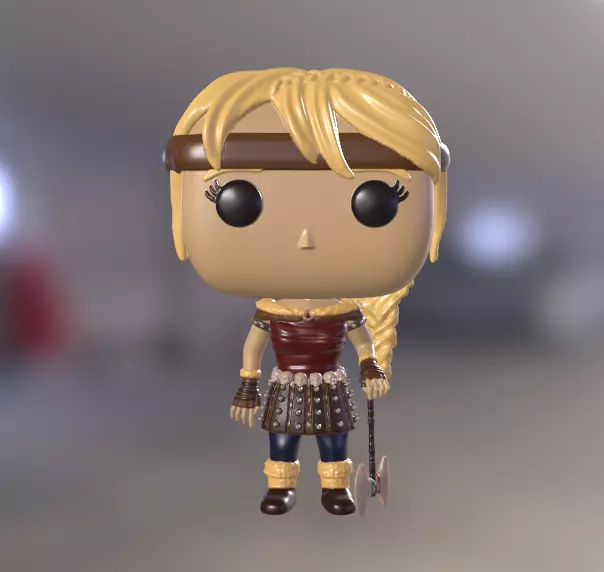 Funko Astrid - Como entrenar a tu Dragon 3D print model_0