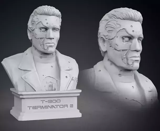 Terminator T-800 Bust 3D print model