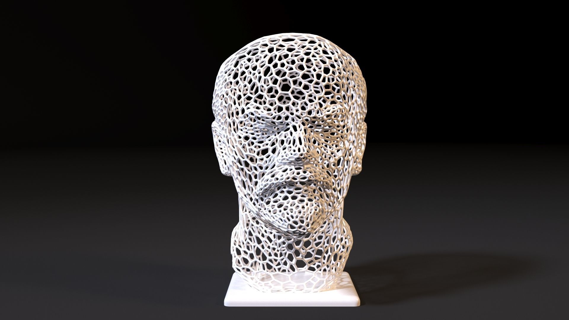 Lenin bust 3D print model_7