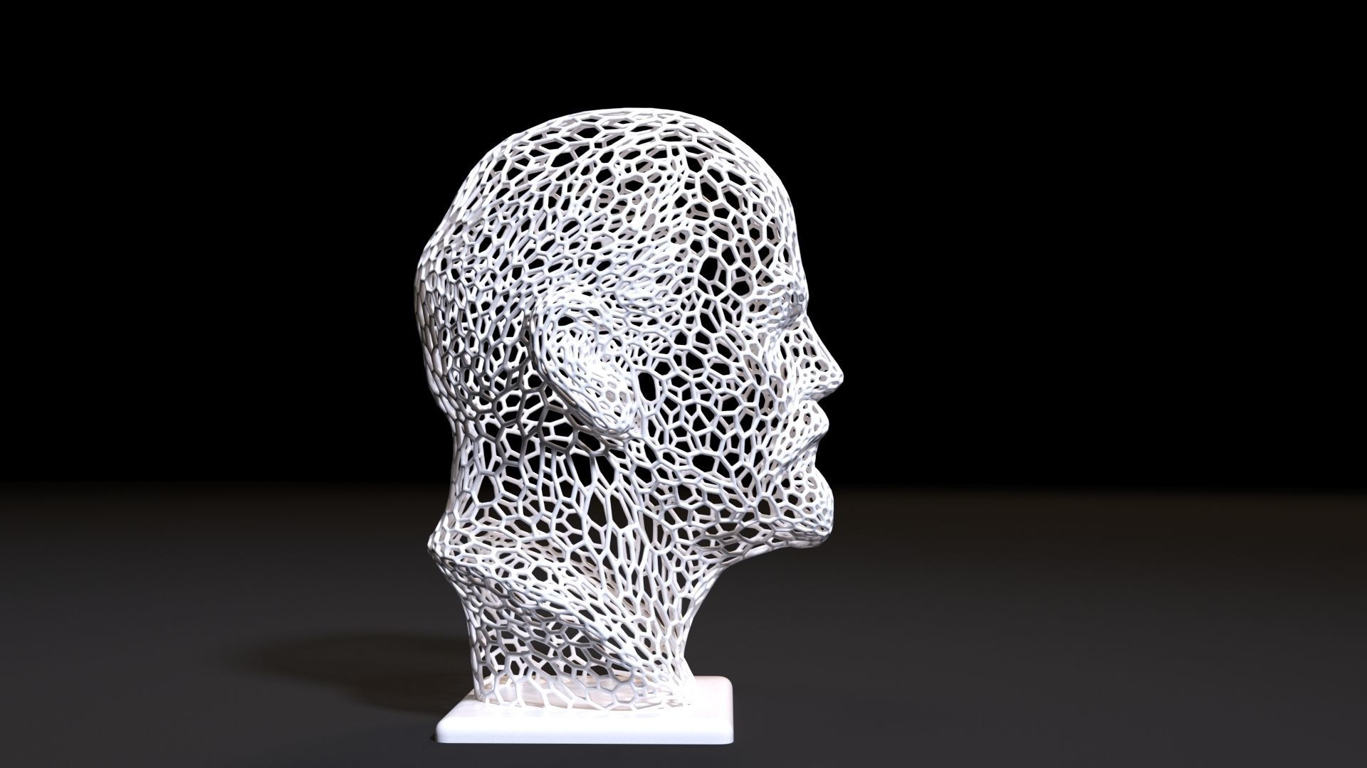 Lenin bust 3D print model_6