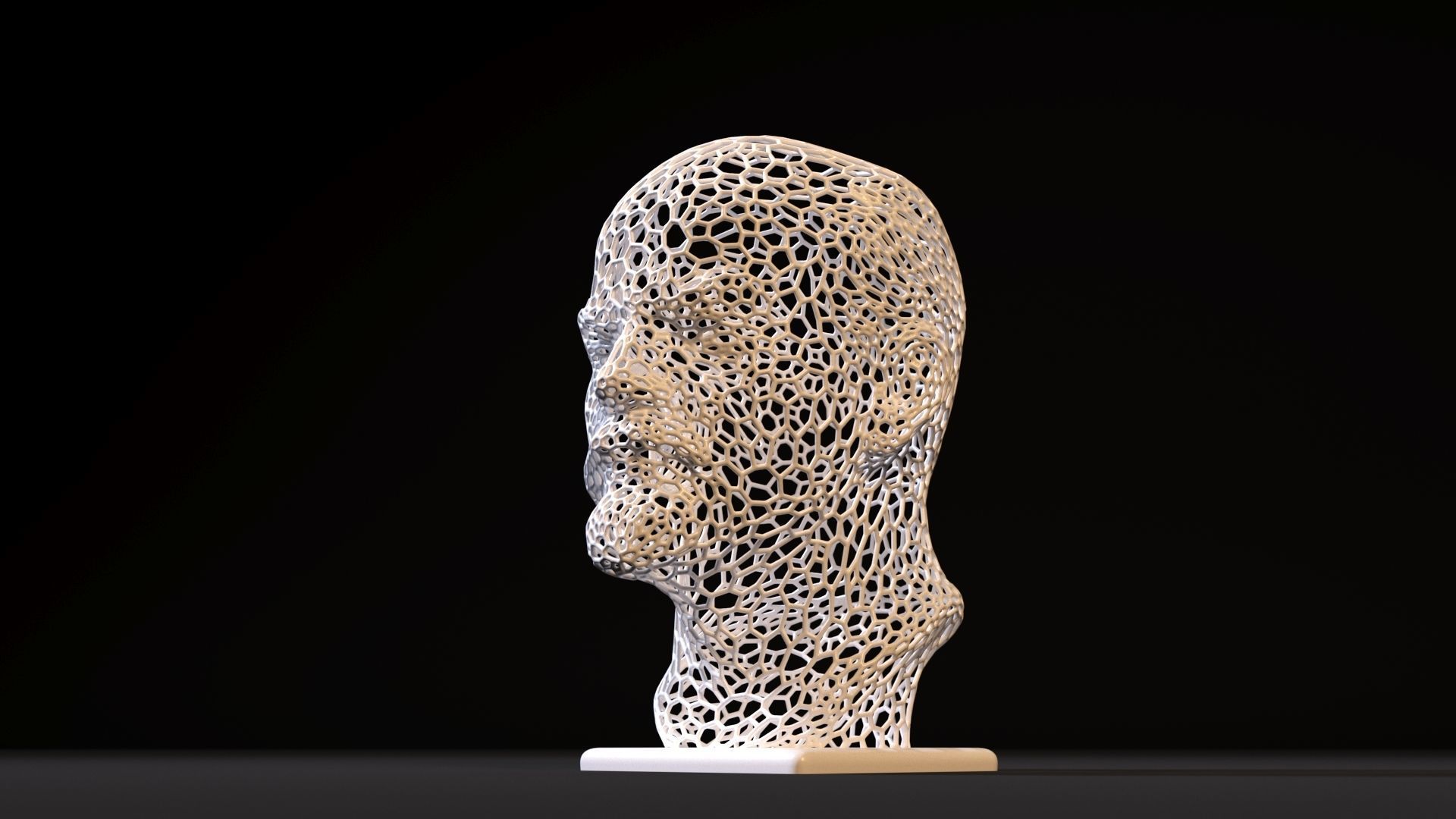 Lenin bust 3D print model_9