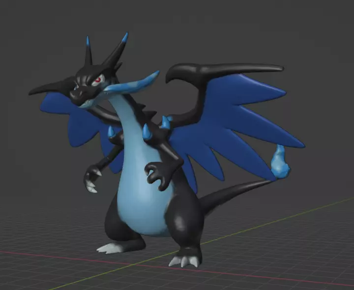 Mega Charizard X 3D print model_0