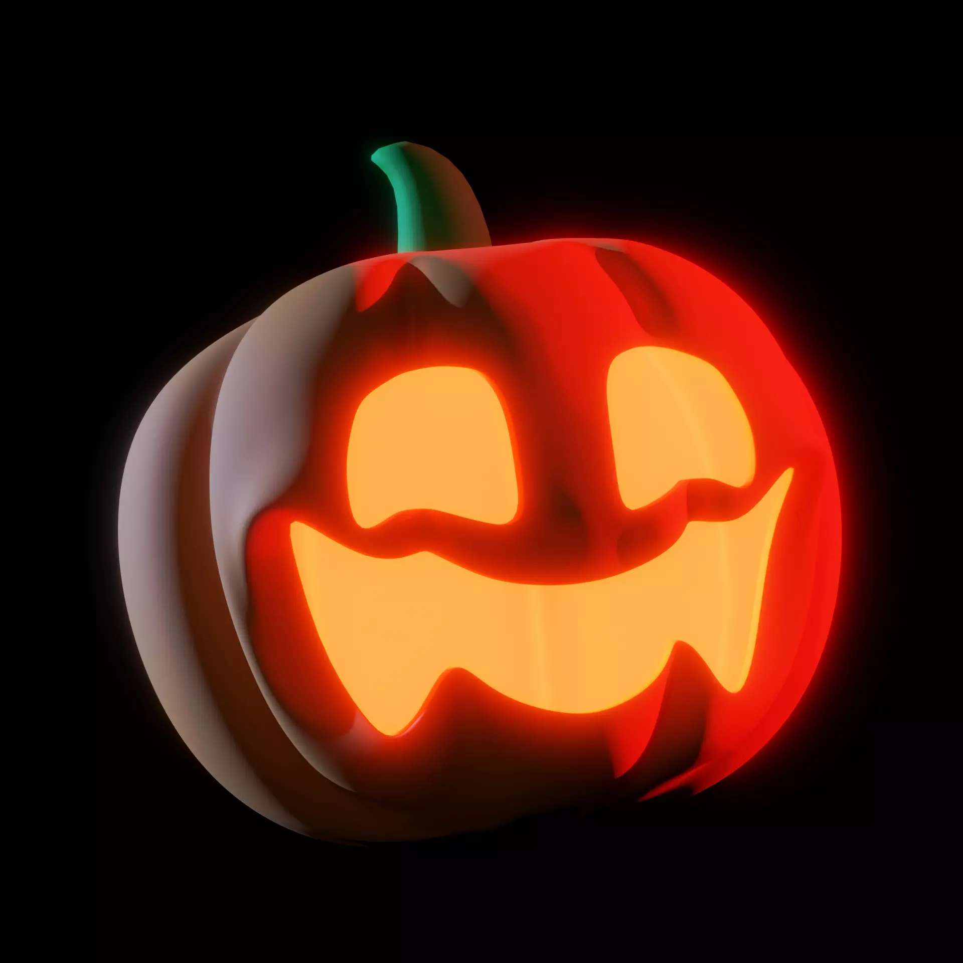 Halloween pumpkin Free low-poly 3D model