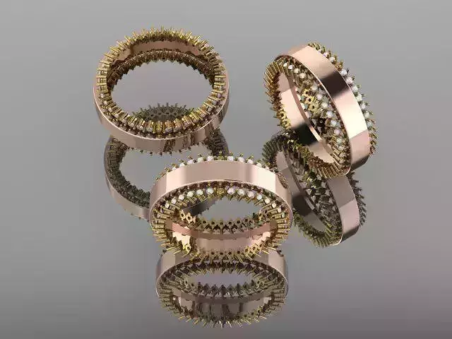 Wedding and engagement ring