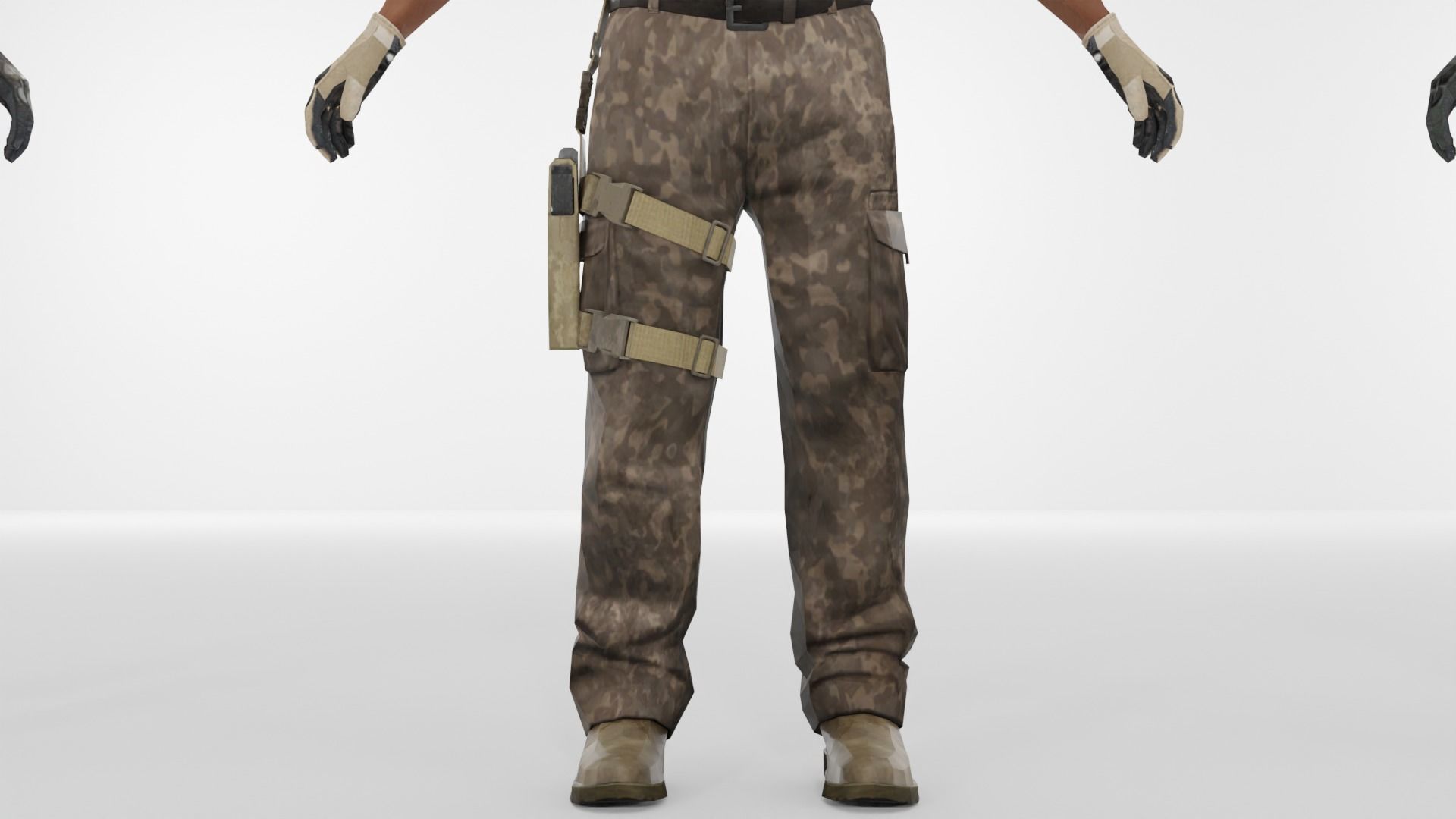 Soldier Low-poly 3D model Low-poly 3D model_10