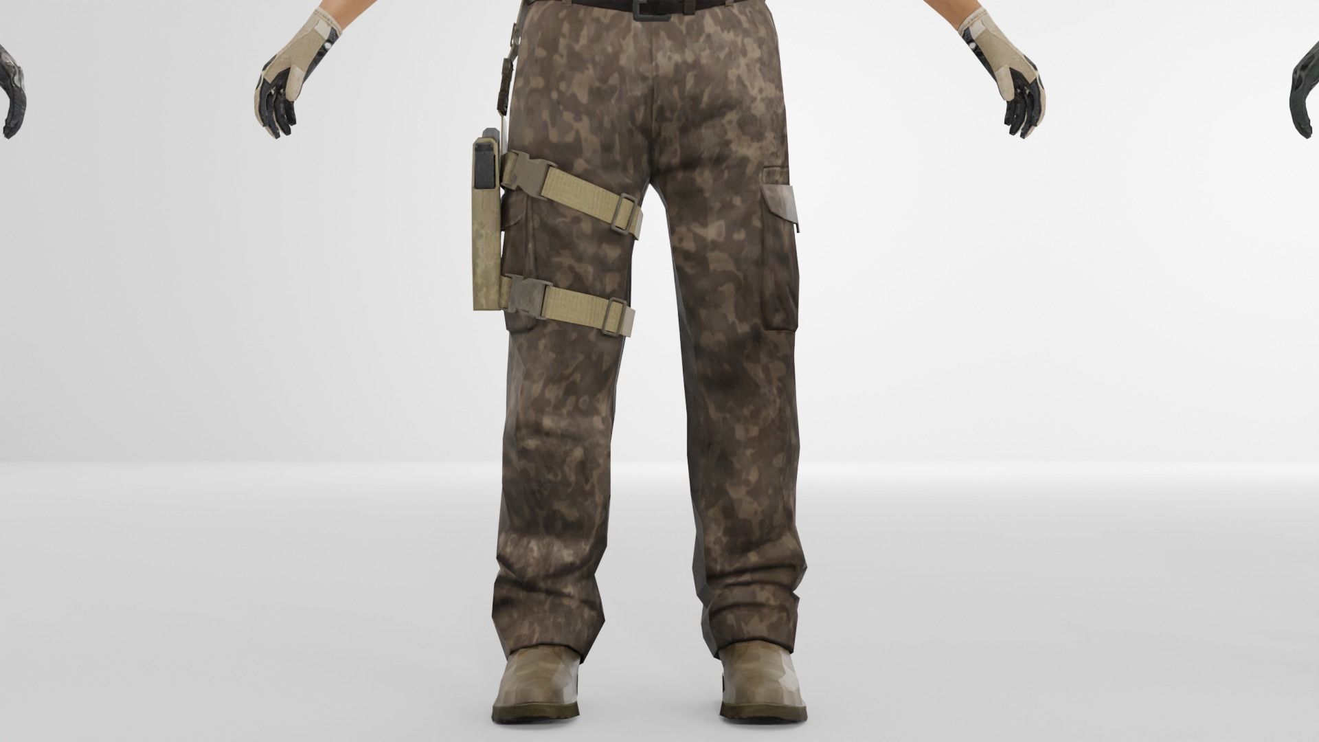 Soldier Low-poly 3D model Low-poly 3D model_4