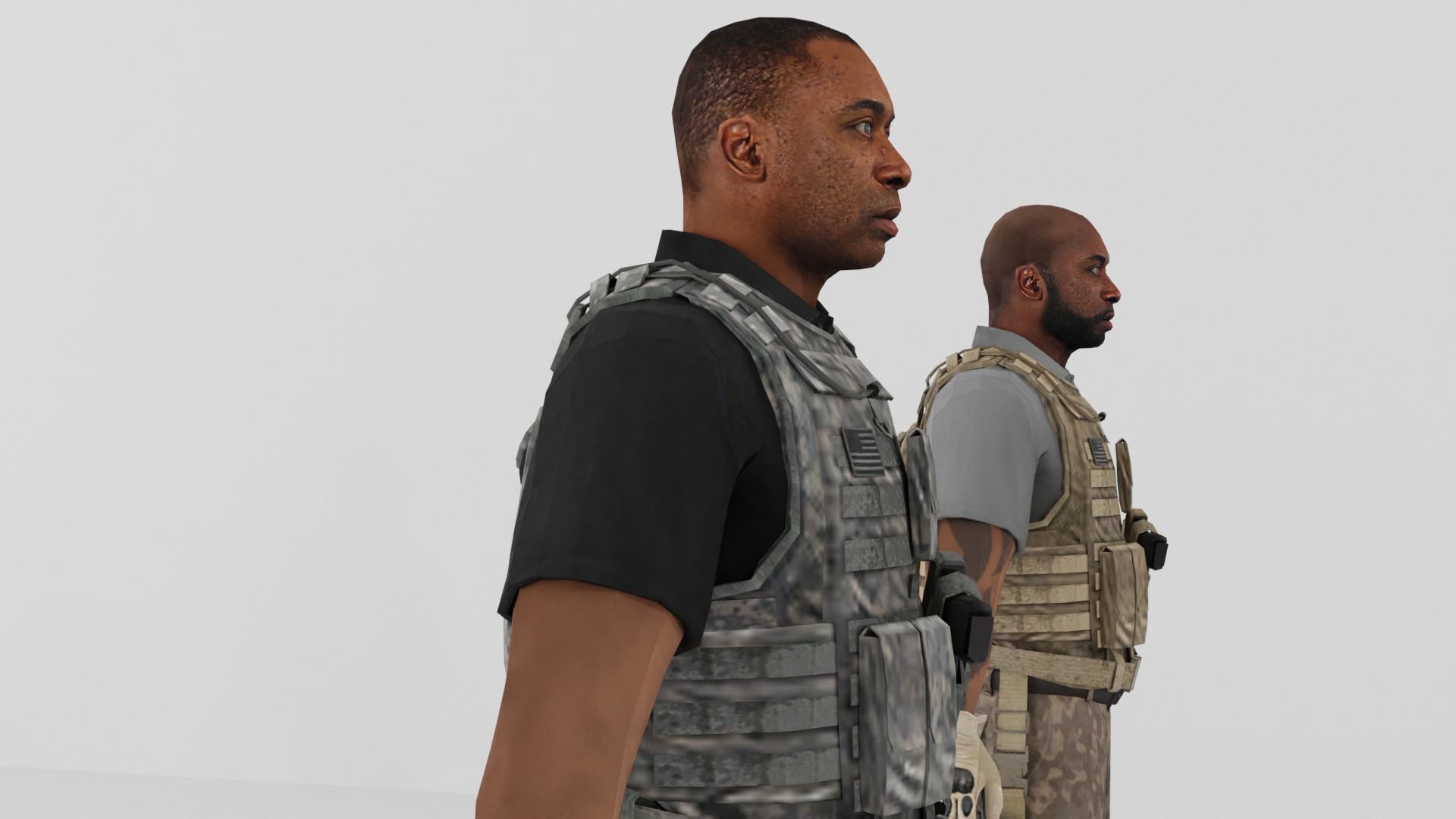 Soldier Low-poly 3D model Low-poly 3D model_30