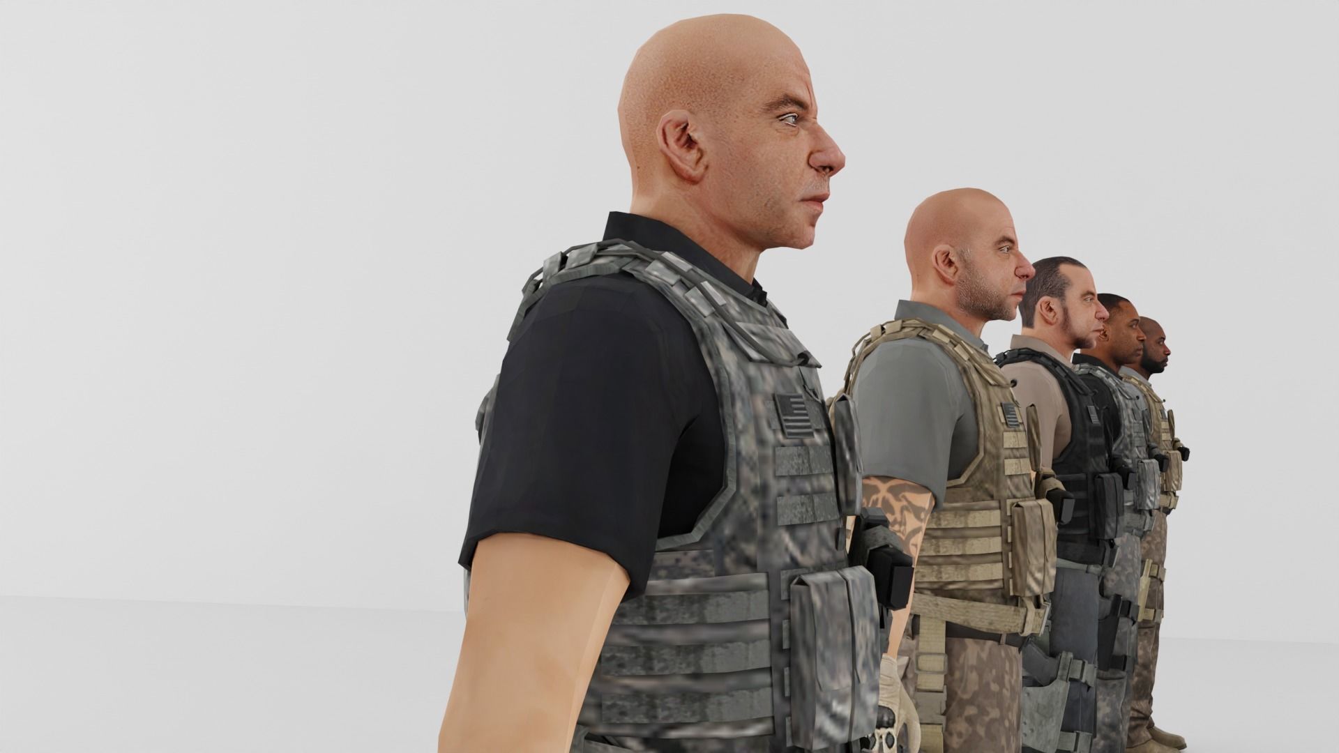 Soldier Low-poly 3D model Low-poly 3D model_27