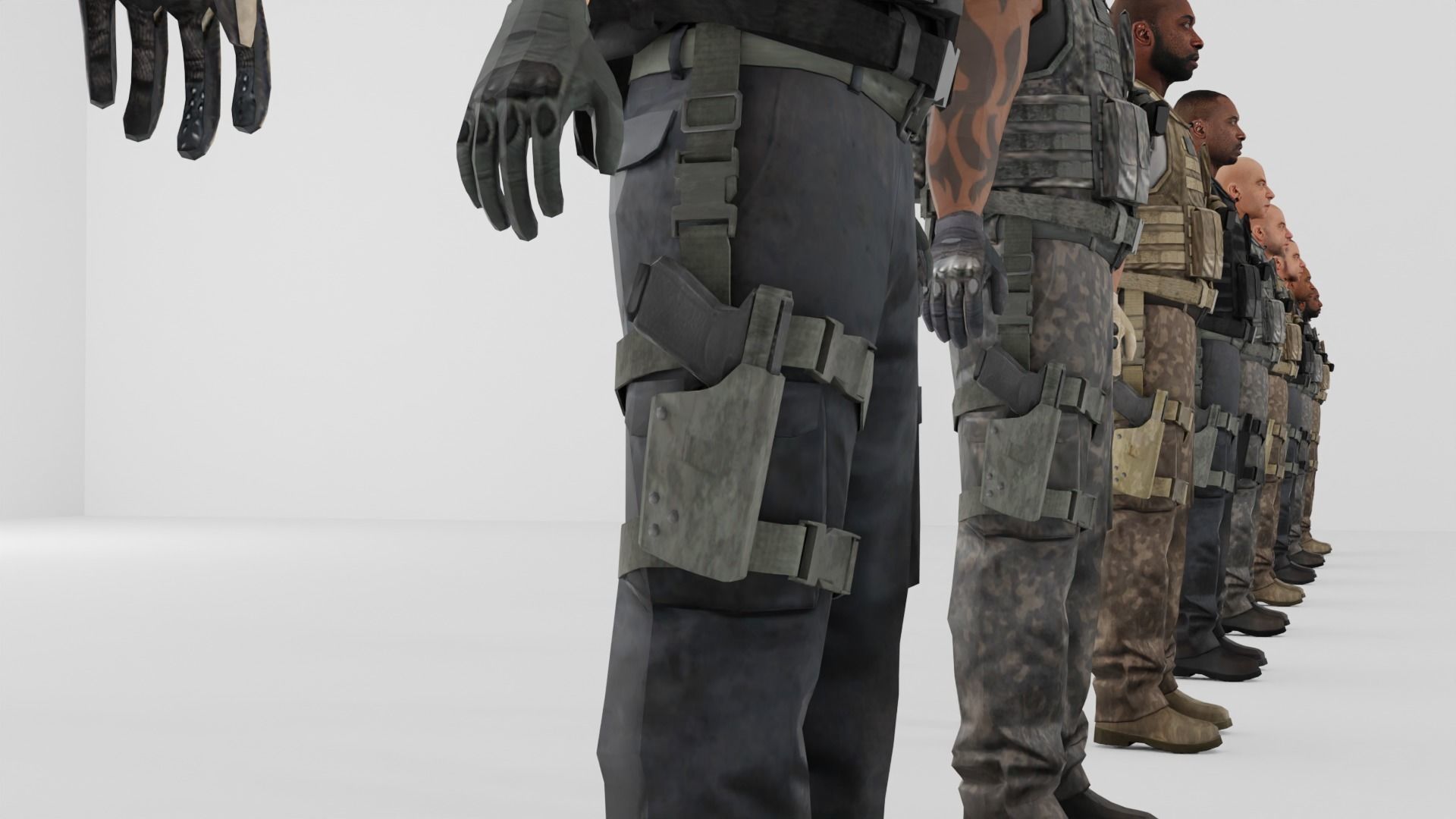 Soldier Low-poly 3D model Low-poly 3D model_23