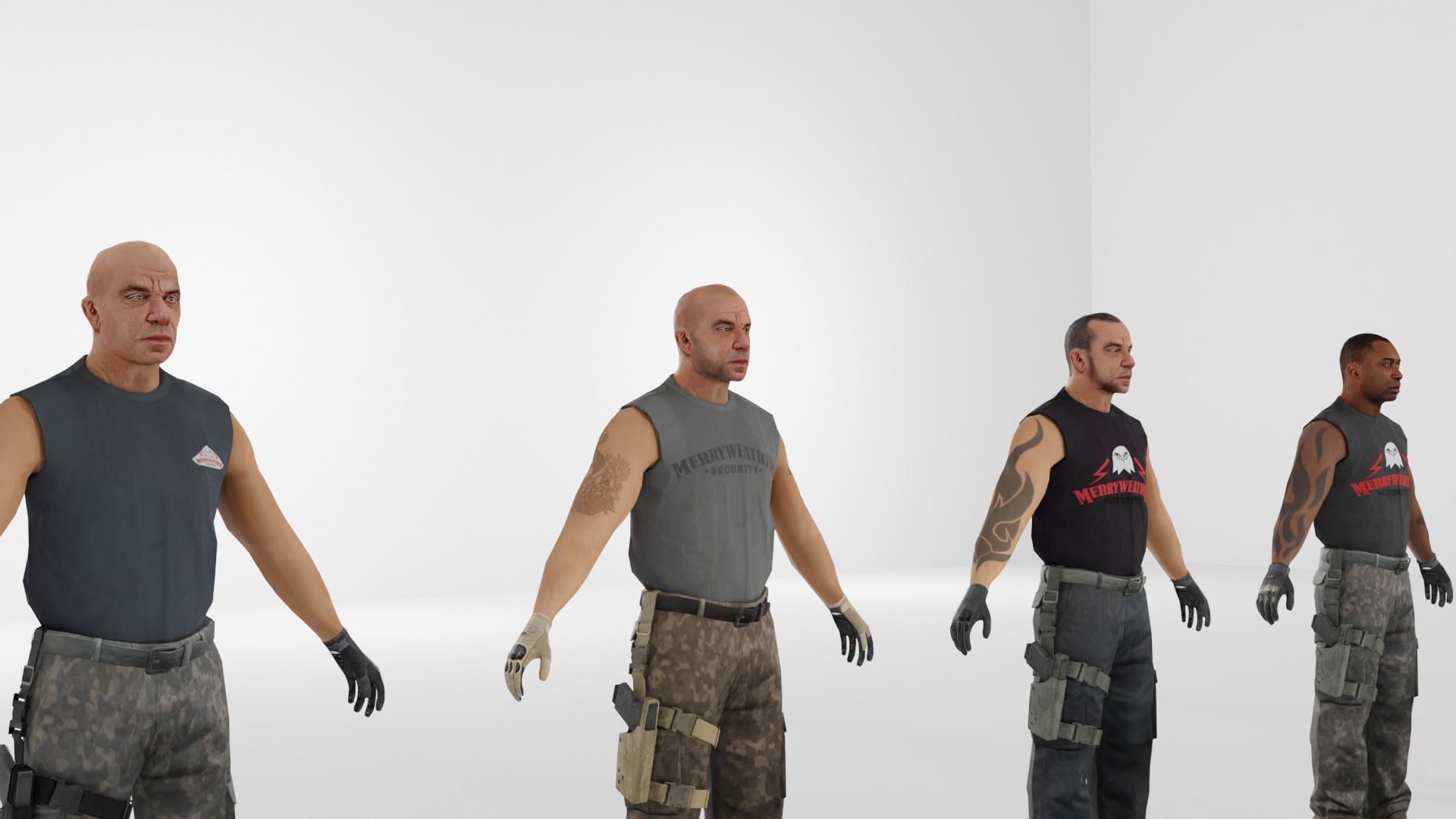 Soldier Low-poly 3D model Low-poly 3D model_32