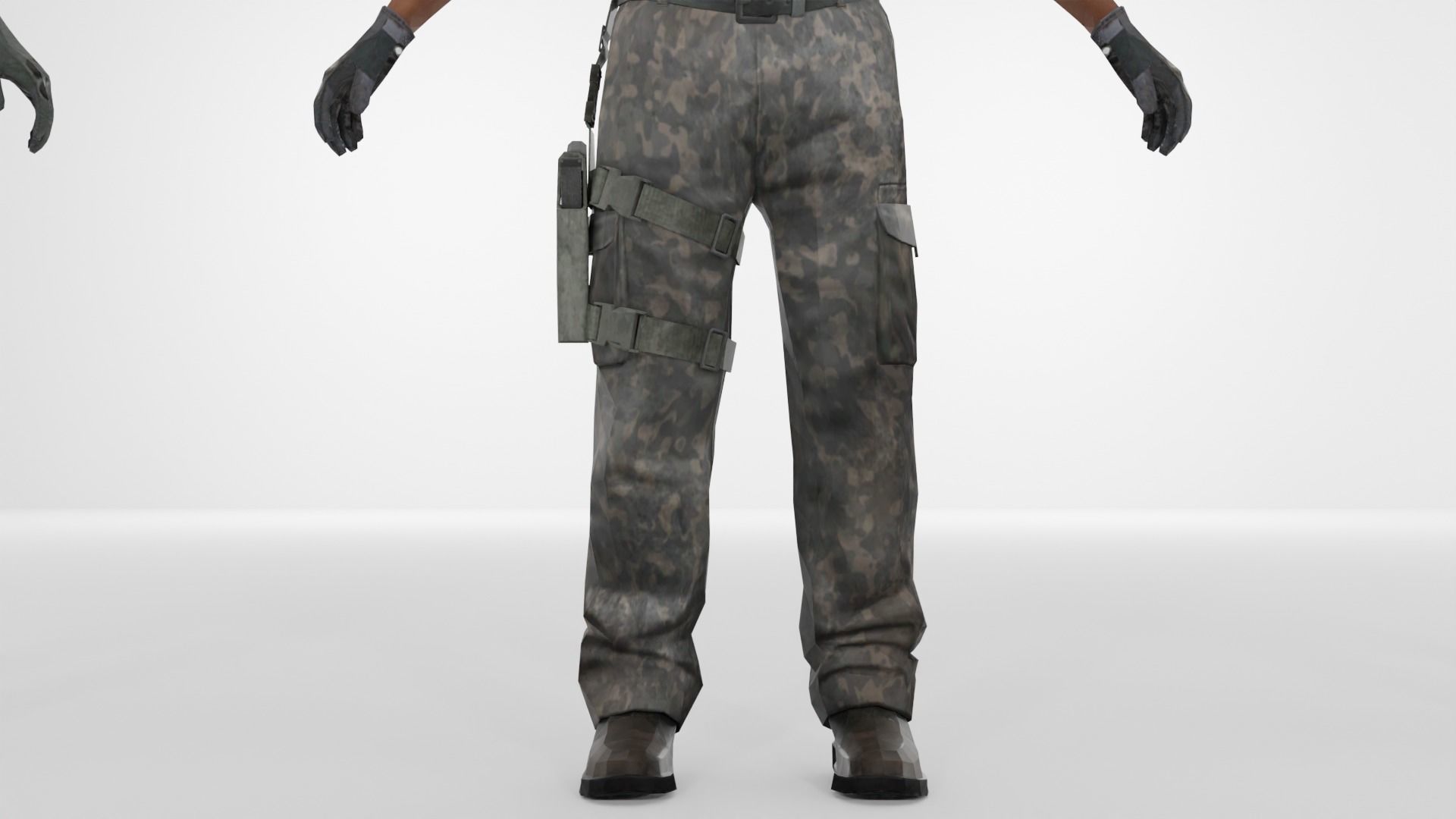 Soldier Low-poly 3D model Low-poly 3D model_8