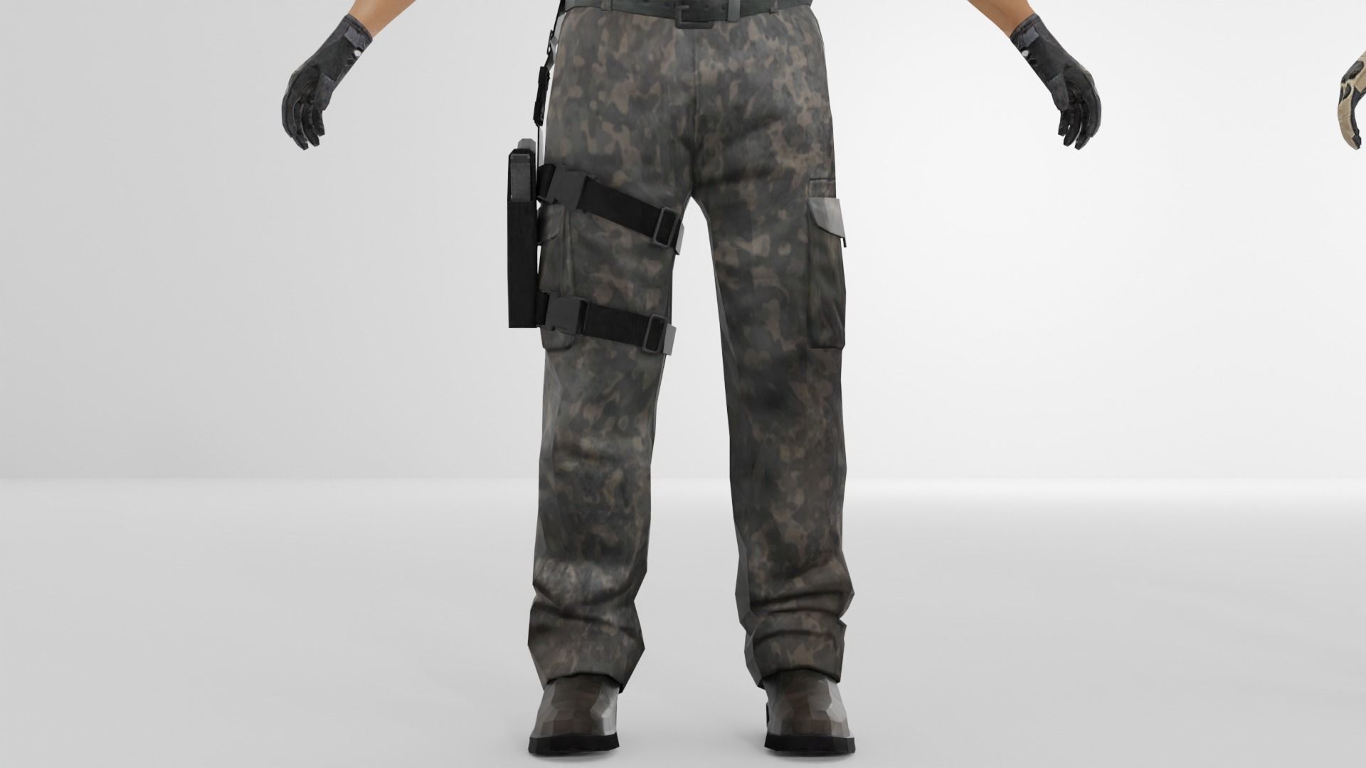 Soldier Low-poly 3D model Low-poly 3D model_2