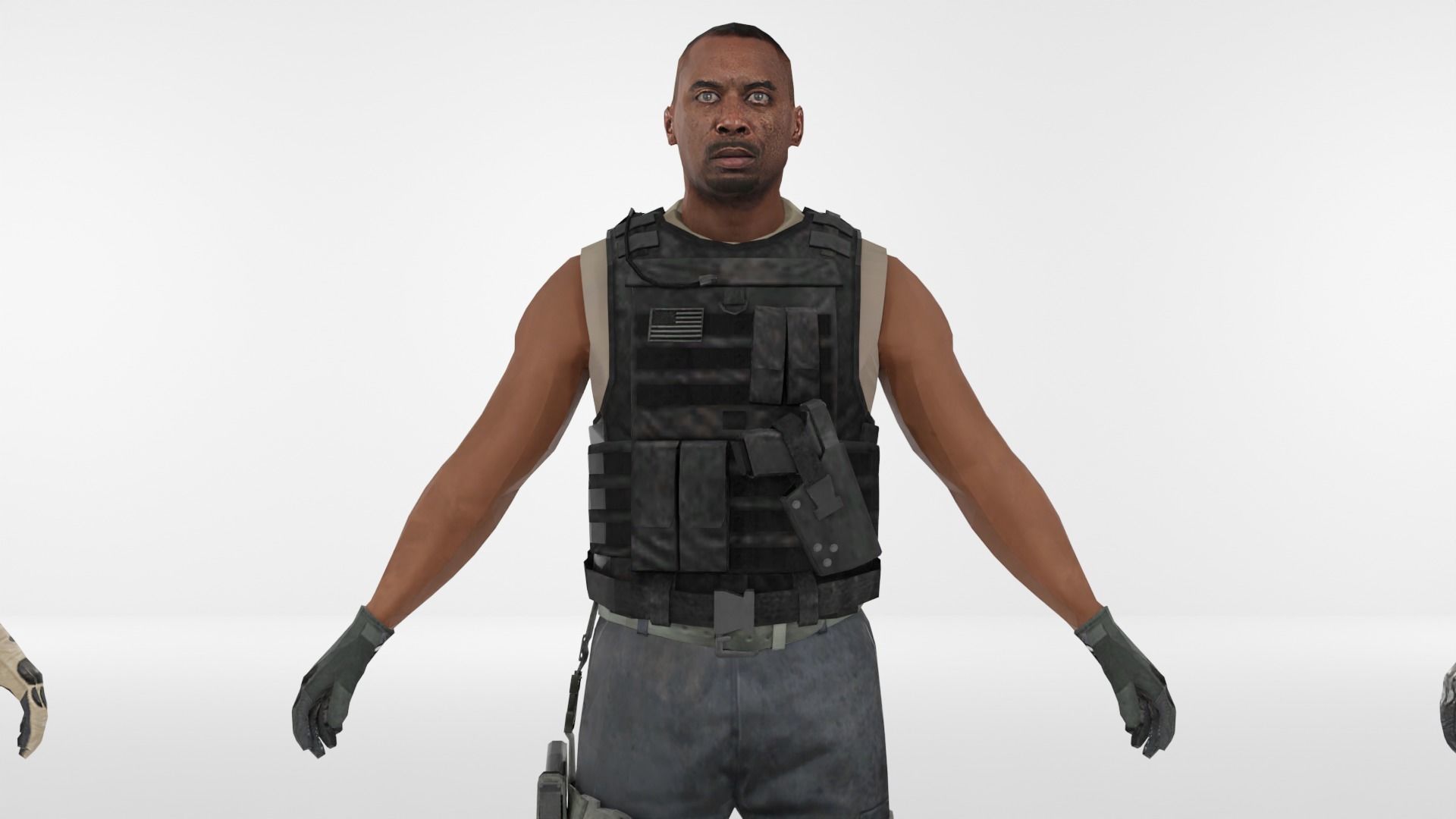 Soldier Low-poly 3D model Low-poly 3D model_11