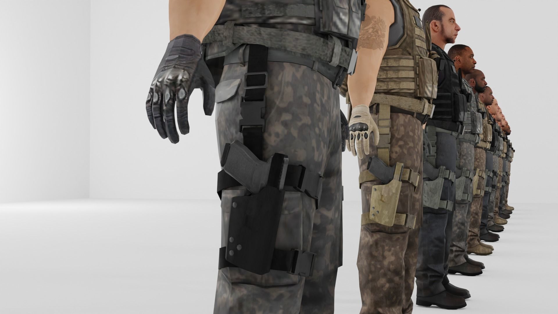 Soldier Low-poly 3D model Low-poly 3D model_19