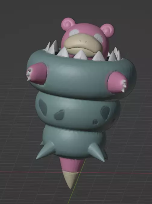 Mega Slowbro 3D print model_0