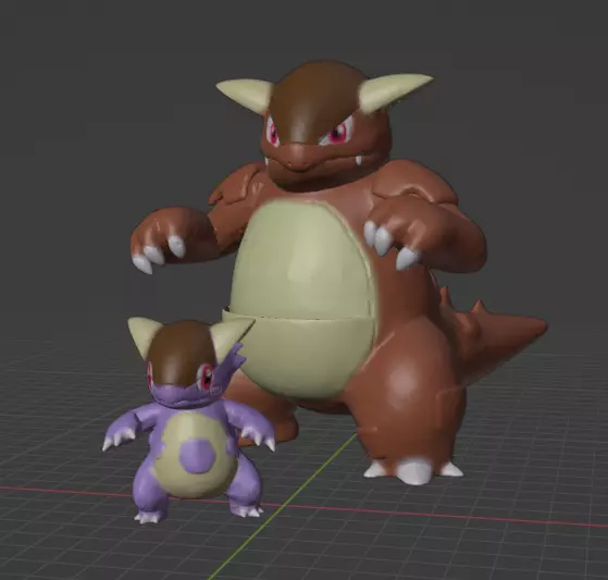 Mega Kangaskhan 3D print model_0