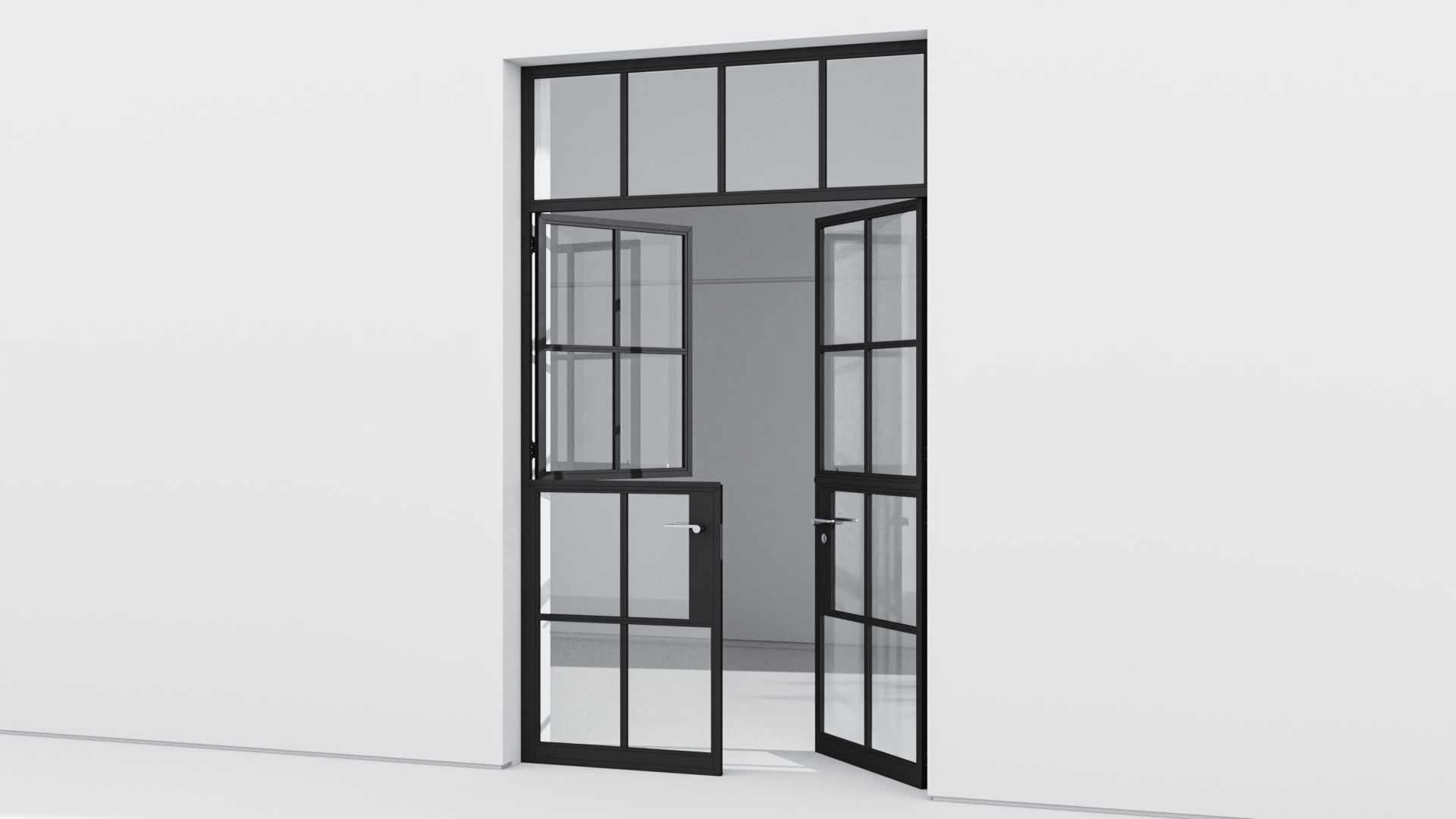Aluminium door 248 3D model_2