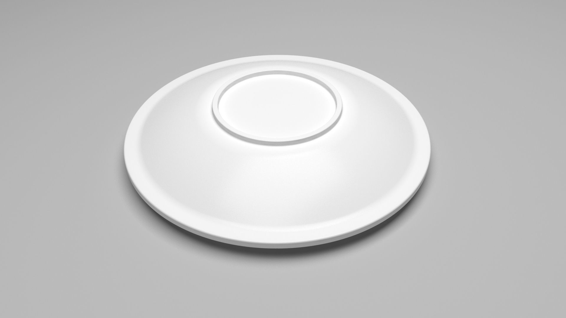 Tea Cup With Coaster 3D model_7