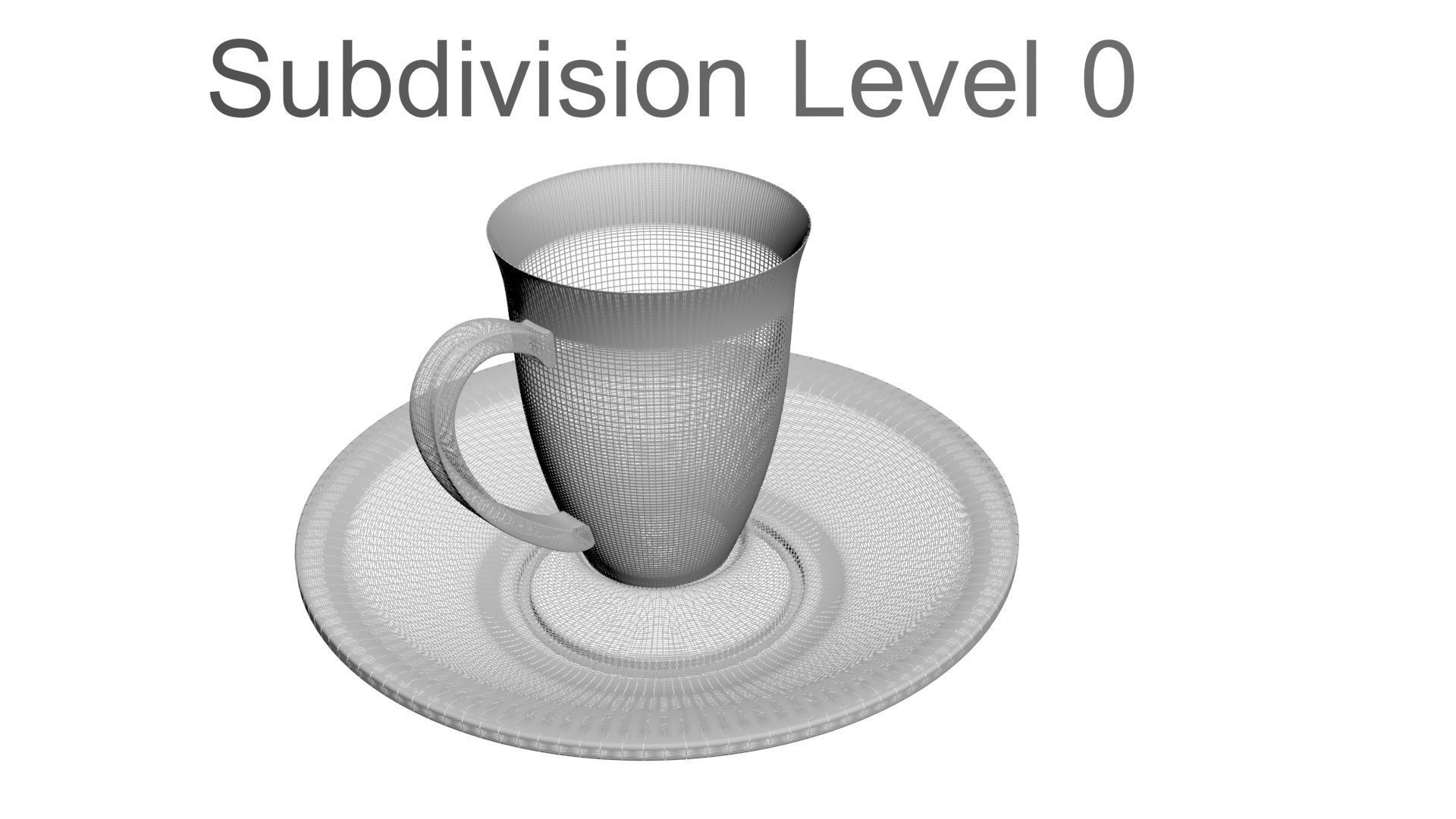 Tea Cup With Coaster 3D model_26