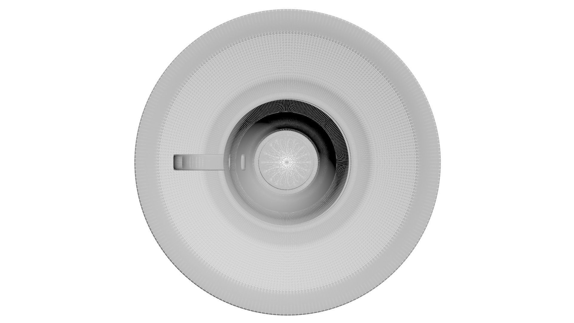 Tea Cup With Coaster 3D model_24