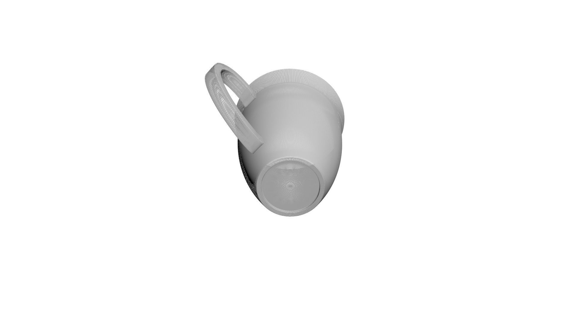 Tea Cup With Coaster 3D model_20