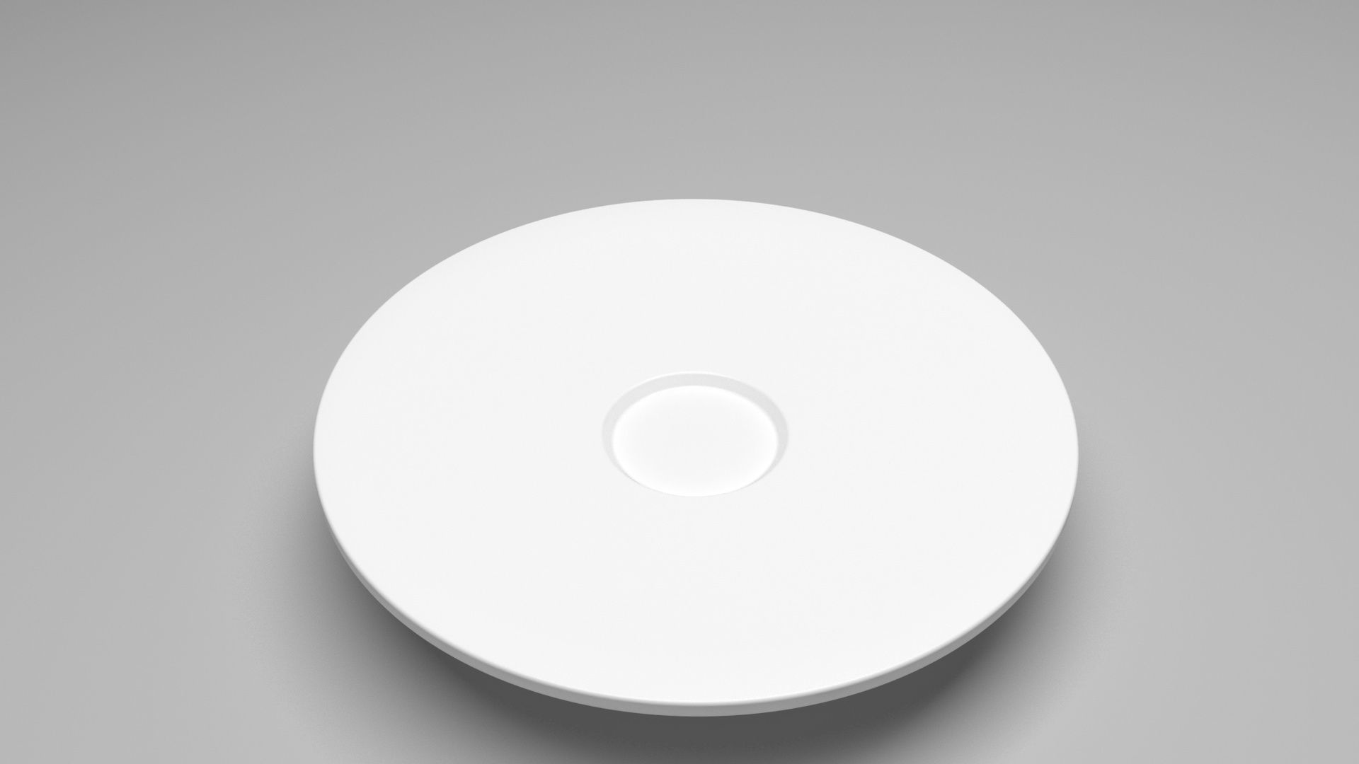 Tea Cup With Coaster 3D model_6