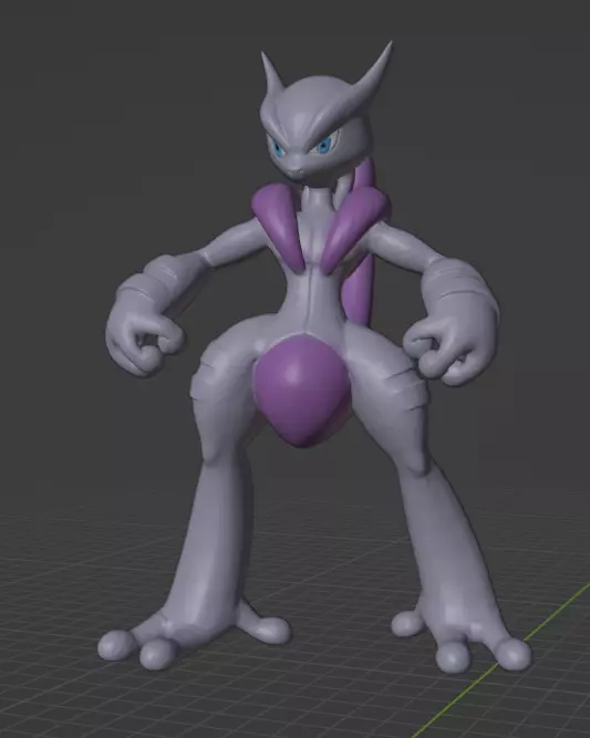 Mega Mewtwo X 3D print model_0