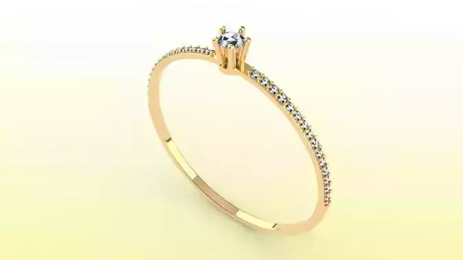 joias anel solitario femino noivado 