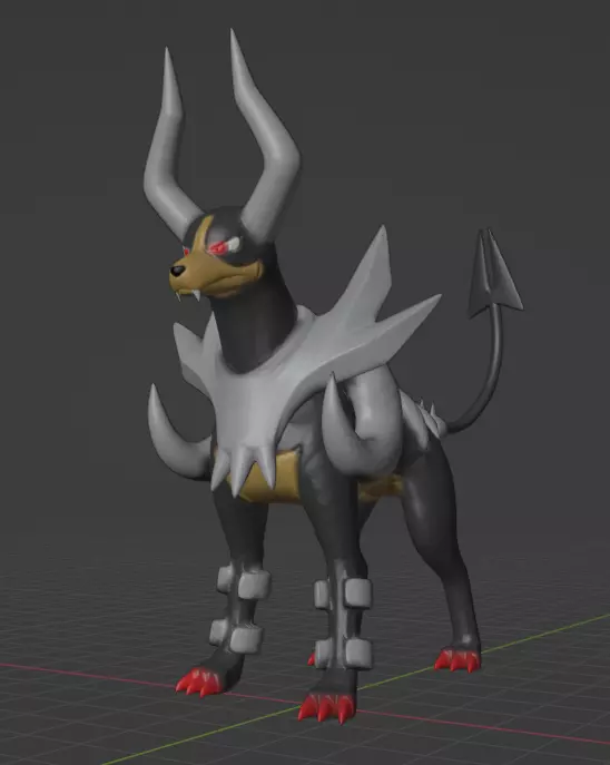 Mega Houndoom 3D print model_0